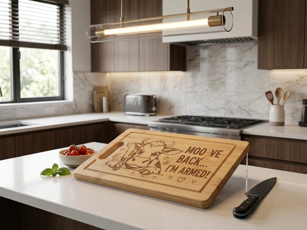 Mad Cow Chopping Board