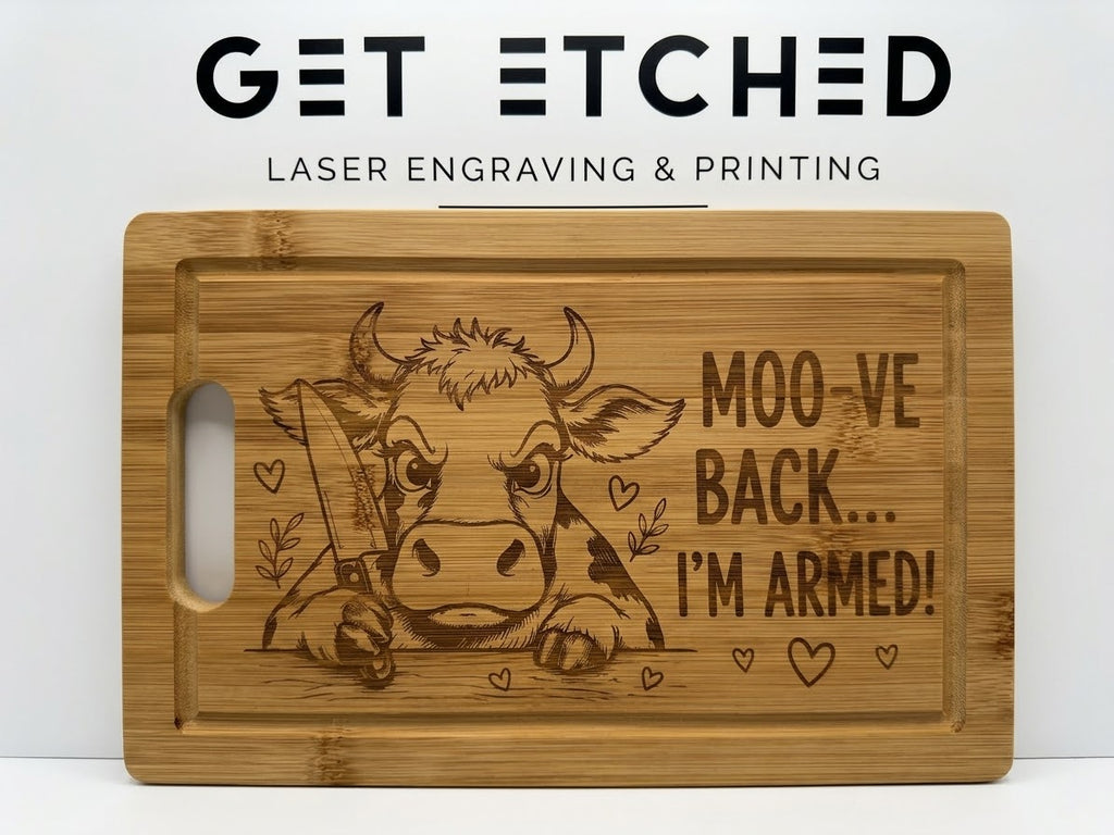 Mad Cow Chopping Board