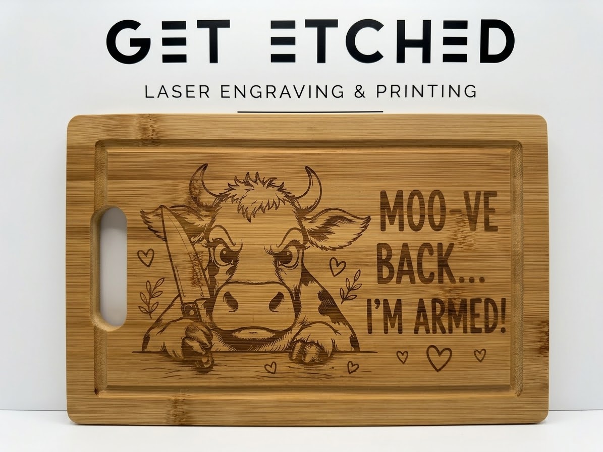 Mad Cow Chopping Board