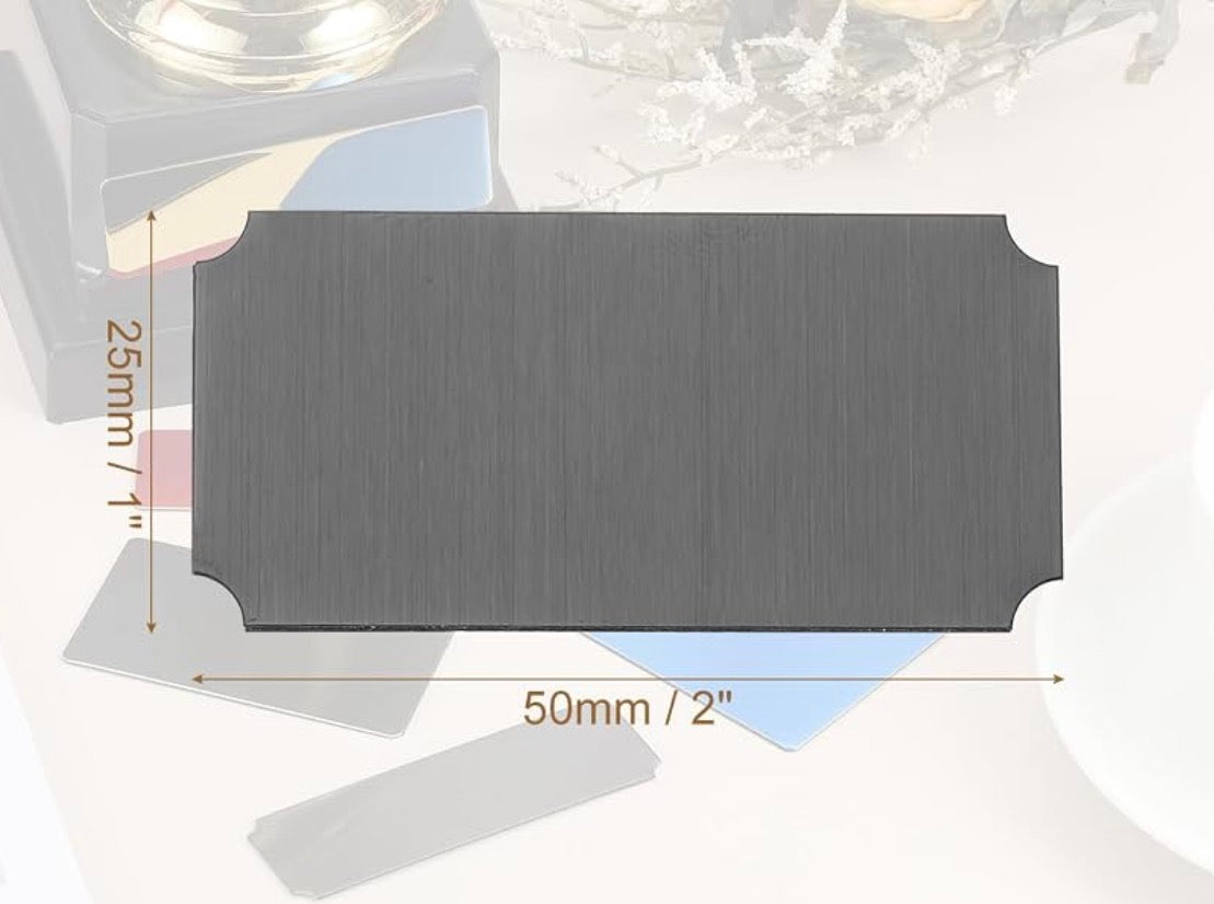 Anodised Aluminium Name Plate - To Personalise