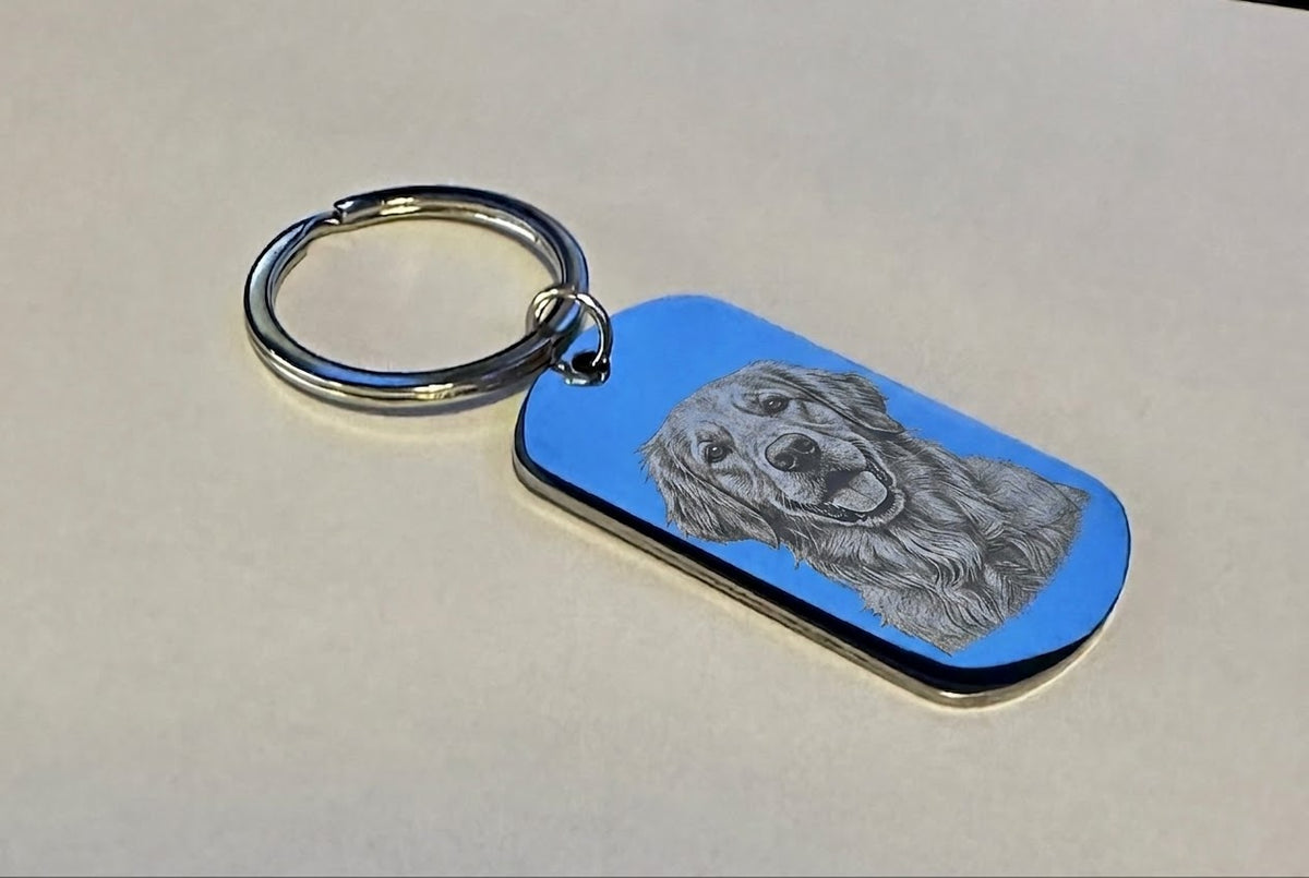 Stainless Steel Personalised Keyring