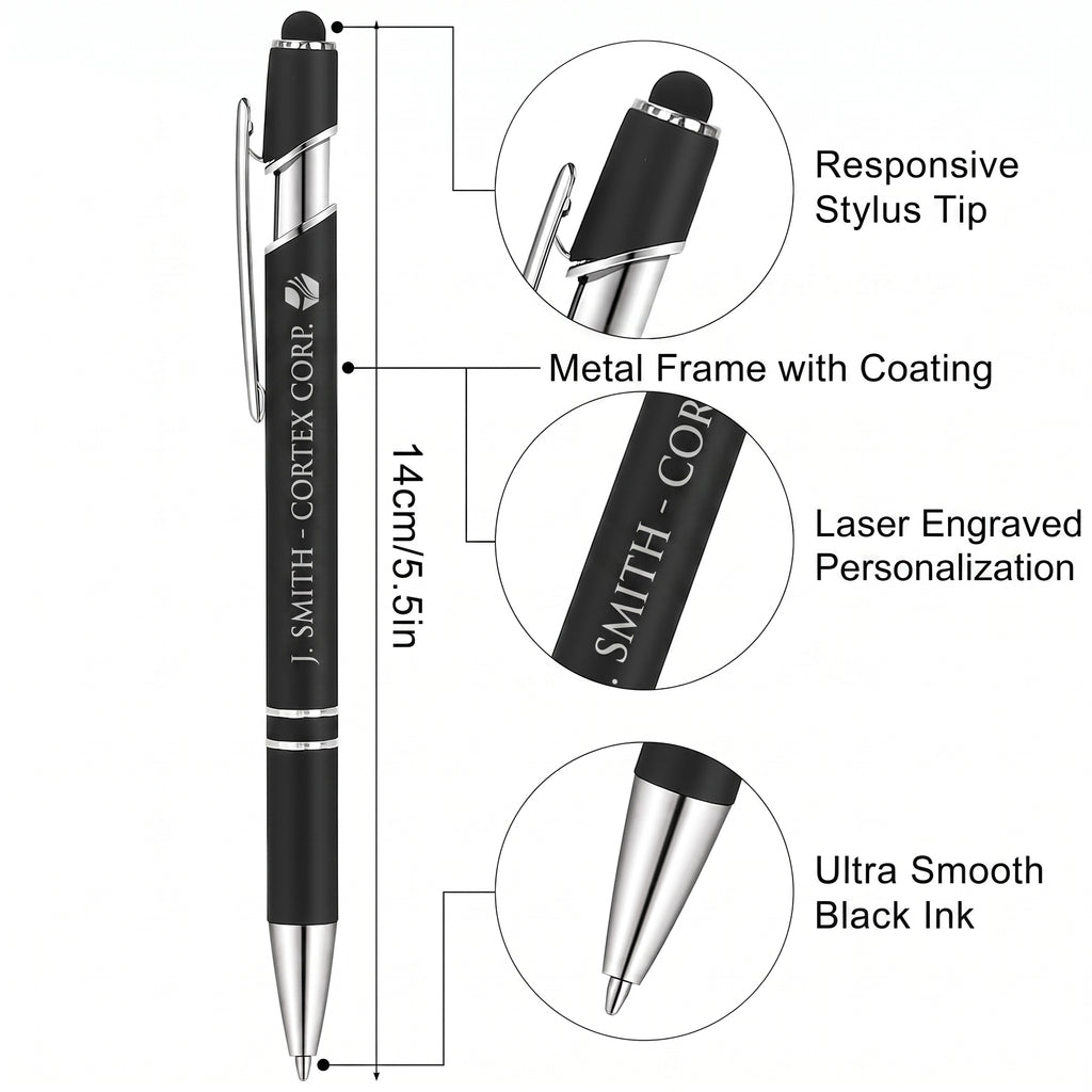 Personalised Black Ball Point Pen