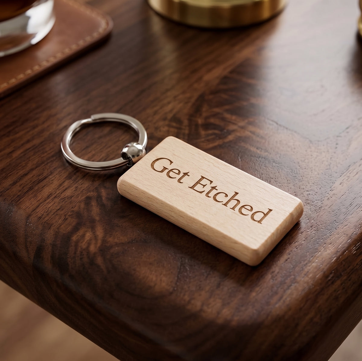 Personalised Wooden Keyrings