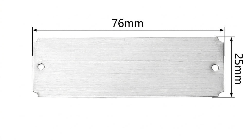 Silver Name Plate