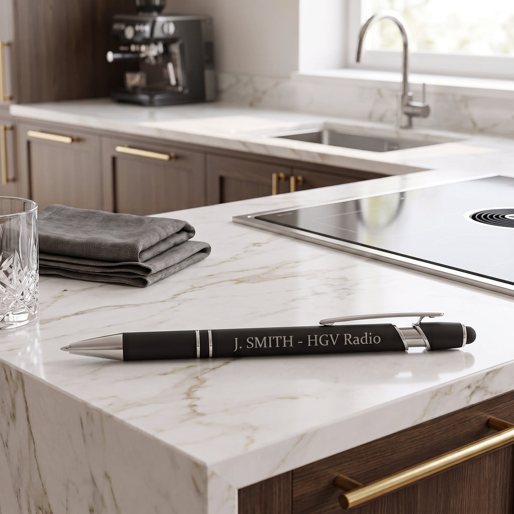 Personalised Black Ball Point Pen