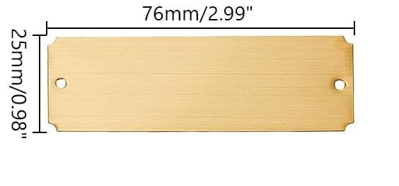 Gold Name Plate Medium